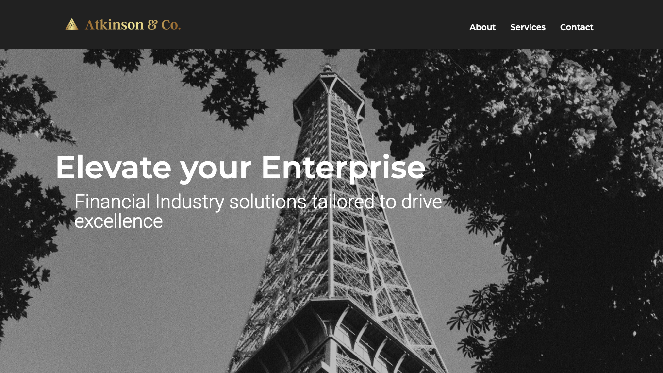 Custom Financial Advisory Website
